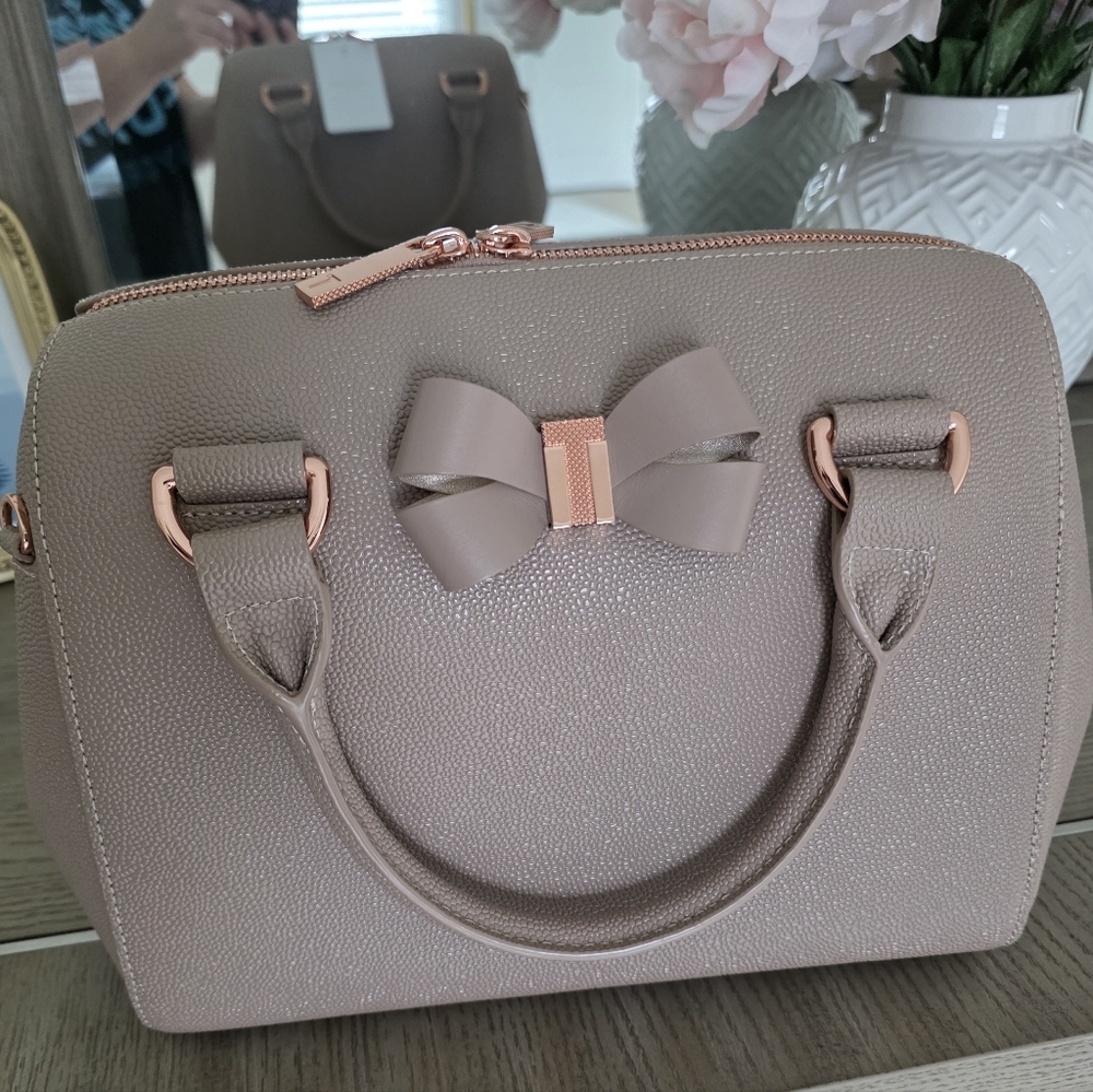 New Women's Bow Accent Satchel Handbag